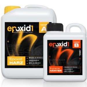 Extreme Epoxidharz mit Härter