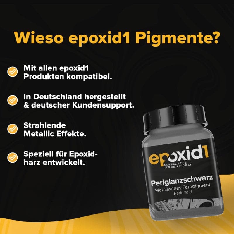 Metallic Epoxidharz Farbpigment 4er Set Grün Enzian Schwarz Violett – Bild 5